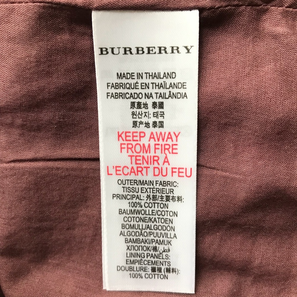 NWT Sz 6 BURBERRY Cotton Dress. Lined. Flowers. - Picture 4 of 8